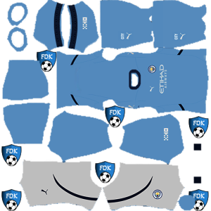 Manchester City FC kit dls 2025 home