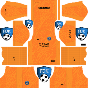 Paris Saint-Germain FC dls kit 2025 gk home temp