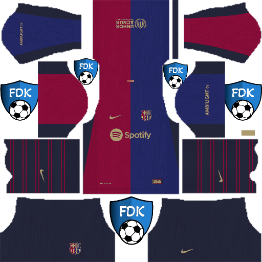 Barcelona DLS Kits 2025 Dream League Soccer Kits 2025