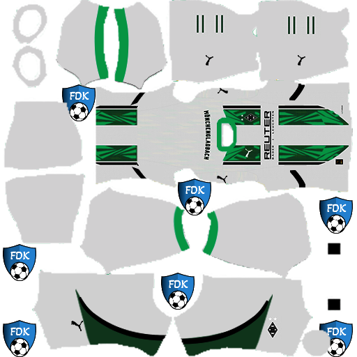 Borussia Monchengladbach DLS Kits 2025 Dream League Soccer Kits 2025