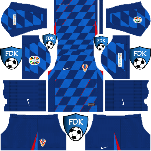 Croatia Euro Cup DLS Kits 2024 Dream League Soccer Kits 2024