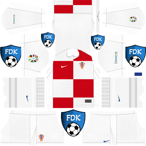 Croatia Euro Cup DLS Kits 2024 Dream League Soccer Kits 2024