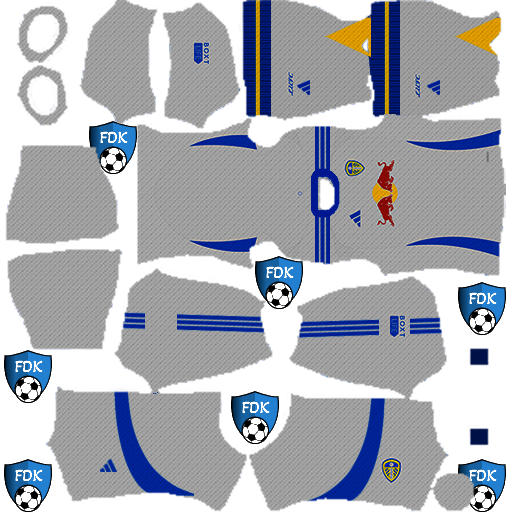 Leeds United FC DLS Kits 2025 Dream League Soccer Kits 2025