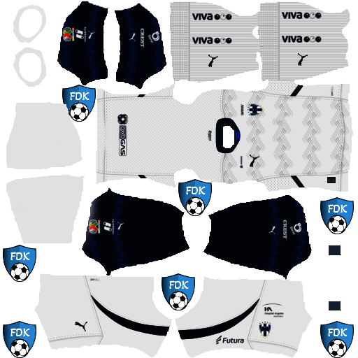 CF Monterrey DLS Kits 2025 Dream League Soccer Kits 2025