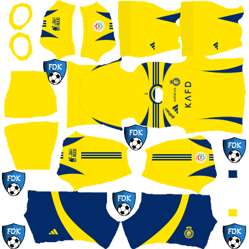 Al Nassr FC DLS Kits 2025 Dream League Soccer Kits 2025