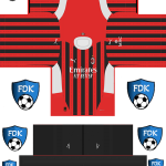 AC Milan Football League Kits