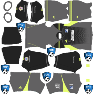 Millonarios fc kit dls 2025 gk third