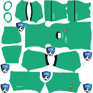 SC Barcelona kit dls 2025 gk third