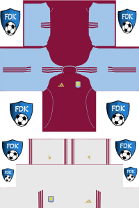 Aston Villa FC Football League Kits