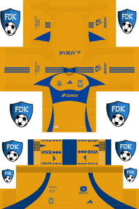 Tigres UANL Football League Kits