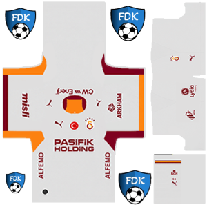 Vazou o uniforme do Galatasaray SK PLS para 2027 (uso fora de casa).